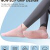 DIBAOLONG Pilates Socks with Grips for Women, Grip Socks Non Slip Yoga Socks for Barre Hospital Grippy Socks 4 Pairs