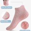 DIBAOLONG Pilates Socks with Grips for Women, Grip Socks Non Slip Yoga Socks for Barre Hospital Grippy Socks 4 Pairs