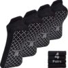 unenow Unisex Non Slip Grip Socks with Cushion for Yoga Pilates Barre Home & Hospital