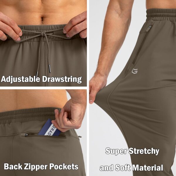 1740538100_81l2yVDCHyL._AC_SL1500_.jpg G Gradual Men's Sweatpants with Zipper Pockets Tapered Joggers for Men Athletic Pants for Workout, Jogging, Running