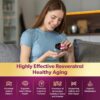 Piceid Resveratrol Supplement and NAD+ Cell Regenerator, Ultra High Purity & Bioavailable, Support Heart Health, Blood Flow, Cellular Energy Production&Metabolism, Red Grape Powder, 45 Day Supply-118