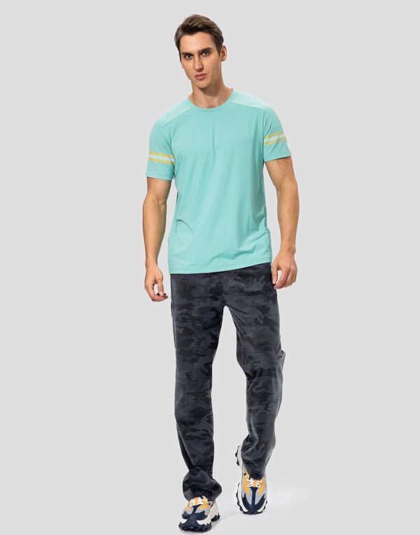 Pudolla Men's Cotton Yoga Sweatpants Athletic Lounge Pants Open Bottom Casual Jersey Pants for Men with Pockets