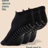 Gripjoy Grip Socks for Women and Men - Non Slip Socks - Yoga Socks with Grippers - Hospital Socks Non Skid - 3 Pairs