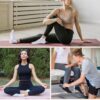 DIBAOLONG Pilates Socks with Grips for Women Yoga Socks Non Slip Barre Hospital Socks 6-Pairs Grippy Ankle Socks