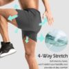 Aolesy Men's Gym Shorts Linerless & Liner - 5" Quick Dry Workout Running Shorts with Zip Pockets Sports Athletic Shorts