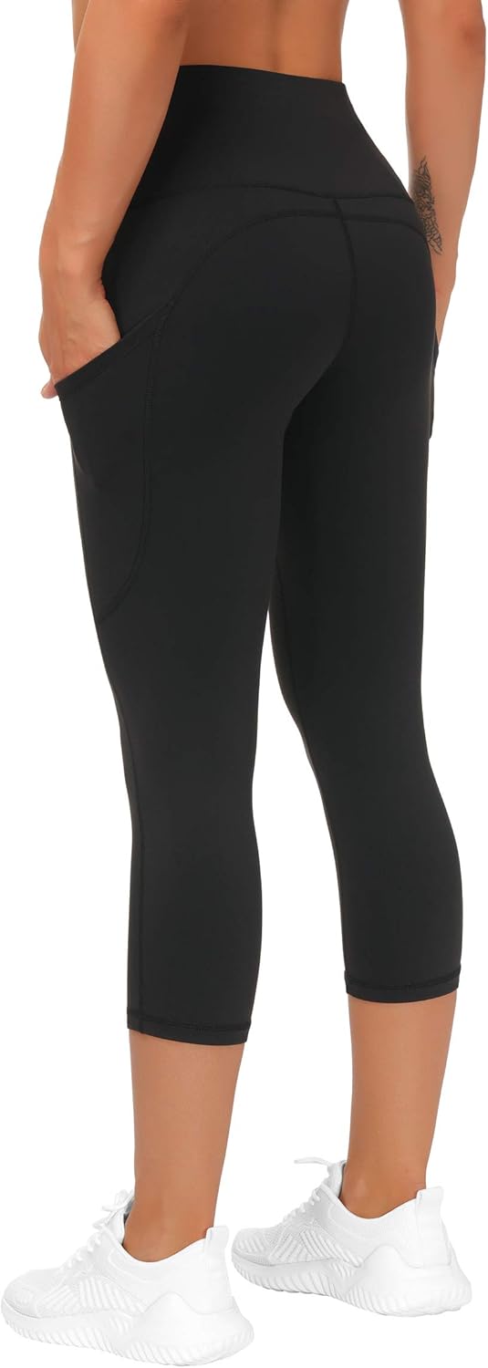 THE GYM PEOPLE Womens' Yoga Pants High Waist with Pocket Tummy Control