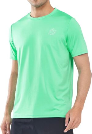 NORTHYARD Men's UPF 50+ Rash Guard T-Shirts Sun Protection UV Quick Dry Short Sleeve Shirts Lightweight Fishing Swim