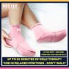 Relief Genius Cold Therapy Socks with Reusable Gel ice Packs - Achieve Relief from Sprains, Muscle Pain, Bruises, Swelling, Edema, Chemotherapy, Arthritis, Post Partum Foot (Pink, Large)