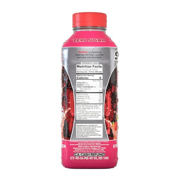 SueroX Zero Sugar Electrolyte Drink for Hydration and Recovery, Unique Blend of Electrolytes & 8 Ions, Zero Calorie Sports Drink, 21.3 Fl Oz, Tropical Pack, 12 Count