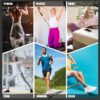 SkiBeaut 6 Pairs Non Slip Men Women Socks Unisex Pilates Man Woman Grips Cushion Socks for Yoga Barre Home & Hospital