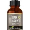 Herbal Goodness Hair Growth Plus 1oz - Bamboo Hair Product for Women and Men for Hair Growth with Collagen Supplements, Keratin - Hair Skin and Nails Vitamins for All Hair Types -1 Bottle
