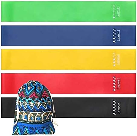 Yoga Resistance Rubber Bands Indoor Outdoor Fitness Equipment 0.35mm-1.1mm Pilates Sport Training Workout Exercise Bands(D)