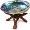 Natural Abalone (Pāua) Shell, with Stand, Over 6.5 inches, Supreme Plus,for Smudging,Cleansing Home, Meditation,Shell Crafts,Incense Holder,Home Décor,100% Natural, Sourced by Ocean Shell Studios NZ