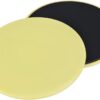Fitness Disc Slides, 2pcs Gliding Discs Slider Fitness Disc Exercise Sliding Plate Sliding Discs Fitness Core Slider Workout for Gym, Home, Yoga, Pilates (yellow)