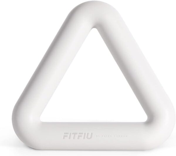 Fitness Pack of 4 Pilates Accessories: 1 Weights 2 Wristbands 2 Dumbbells 2 Dumbbells 2 Sliding Discs 1 Steel Elastic Band in White Silicone