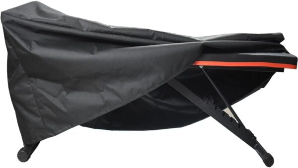 Mini Lustrous Weight Bench Cover, Adjustable Exercise Workout Bench Cover, Waterproof 600D Oxford Fabric for Indoor and Outdoor Use, 50" L x 23" W x 17" H（Black）