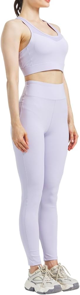 Workout Sets for Women 5 Piece Yoga Exercise Gym Outfits Sport Running Athletic Clothing Set Tracksuits Activewear