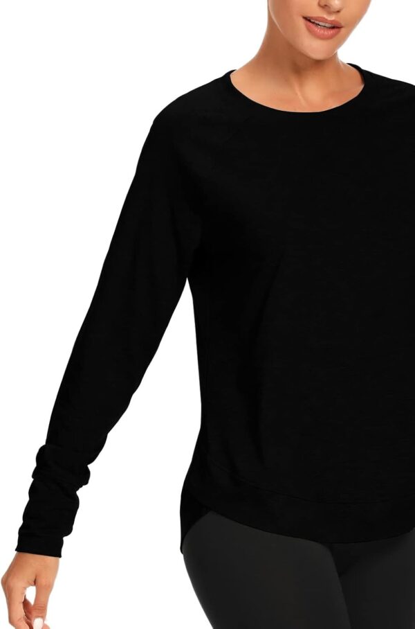 Muzniuer Womens Long Sleeve Workout Shirts-Long Sleeve Shirts for Women Yoga Sports Running Shirt Workout Top