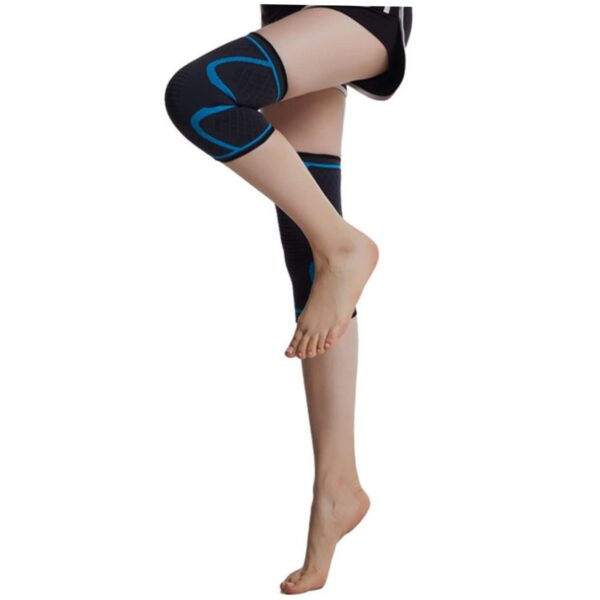 SECFOU 1pc Breathable Knitted Knee Brace for Running Cycling Basketball Non Slip Size Outdoor Fitness Gear