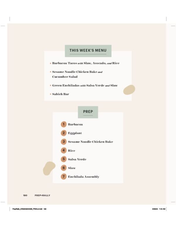 Prep And Rally: An Hour of Prep, A Week of Delicious Meals