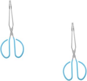 2pcs Wipe Aid Toilet Bowl Toilet Paper Toilet Tissue Tool Butt Wiper Toileting Aid Toilet Tool Self Wipe Tong Long Tongs Toilet Aid Bathroom Supplies Blue Stainless Steel