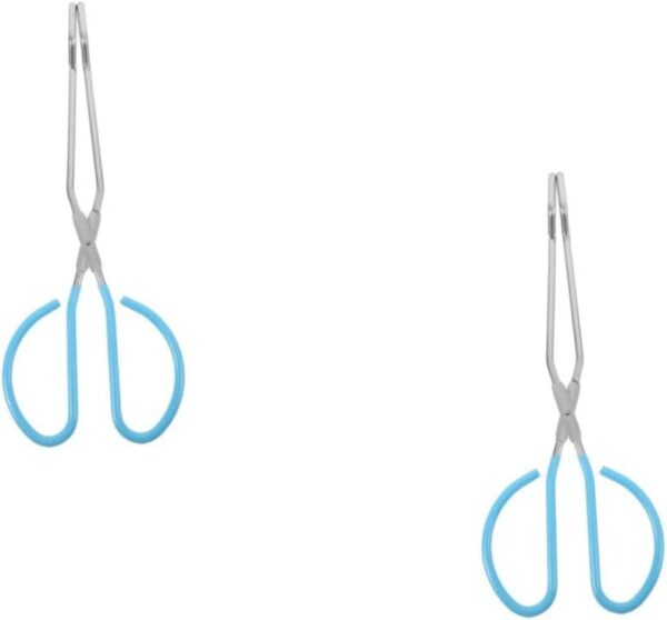 2pcs Wipe Aid Toilet Bowl Toilet Paper Toilet Tissue Tool Butt Wiper Toileting Aid Toilet Tool Self Wipe Tong Long Tongs Toilet Aid Bathroom Supplies Blue Stainless Steel