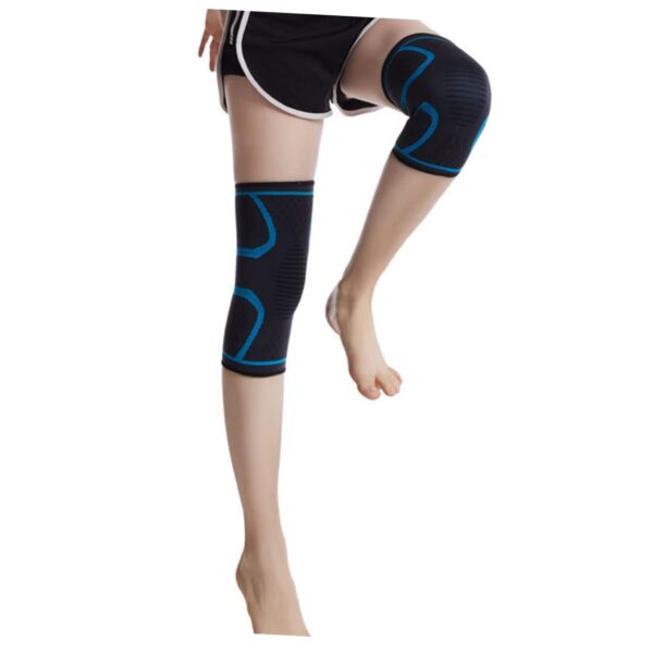 SECFOU 1pc Breathable Knitted Knee Brace for Running Cycling Basketball Non Slip Size Outdoor Fitness Gear