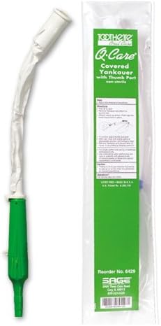 Sage Products 6429 Q-Care Covered Yankauer with Suction Control Count of 1