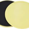 Fitness Disc Slides, 2pcs Gliding Discs Slider Fitness Disc Exercise Sliding Plate Sliding Discs Fitness Core Slider Workout for Gym, Home, Yoga, Pilates (yellow)