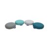 Factory Direct Partners 13304-CT SoftScape 15" Round Bean Floor Cushions with Handles, 4" Height (4-Piece) - Contemporary