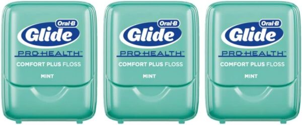 Oral-B Comfort Plus Glide Dental Floss Pack, Mint, 3 Count