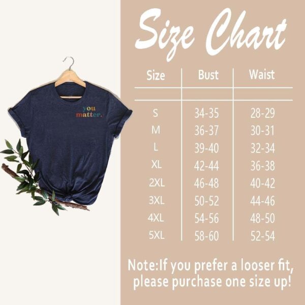 You Matter to The Person Behind Me Tshirt, You are Amazing Beautiful and Enough T-Shirt, Women Casual V Neck Tee Tops