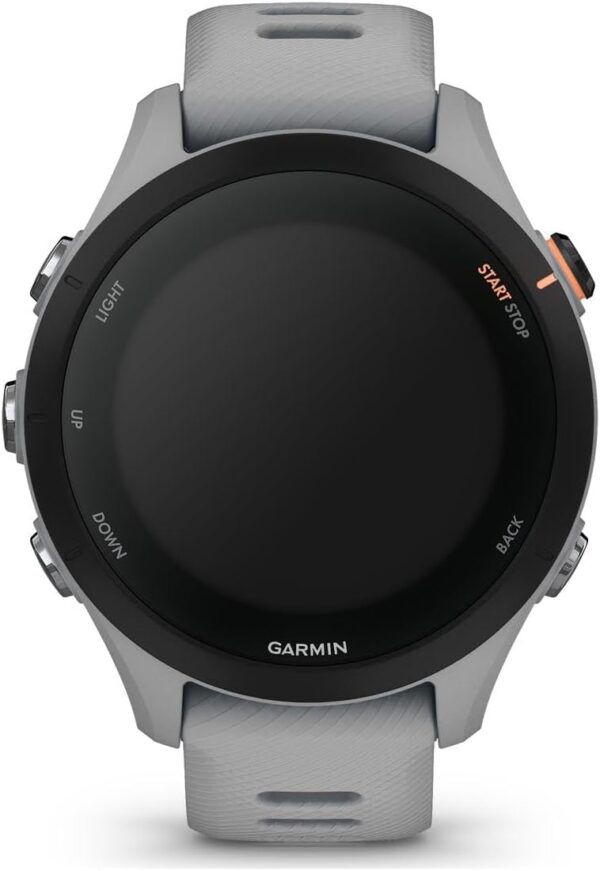 Garmin Forerunner® 255S, Smaller GPS Running Smartwatch, Advanced Insights, Long-Lasting Battery, Powder Gray , 41 MM