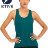 ICTIVE Womens Cross Backless Workout Tops for Women Racerback Tank Tops Open Back Running Muscle Tank Yoga Shirts