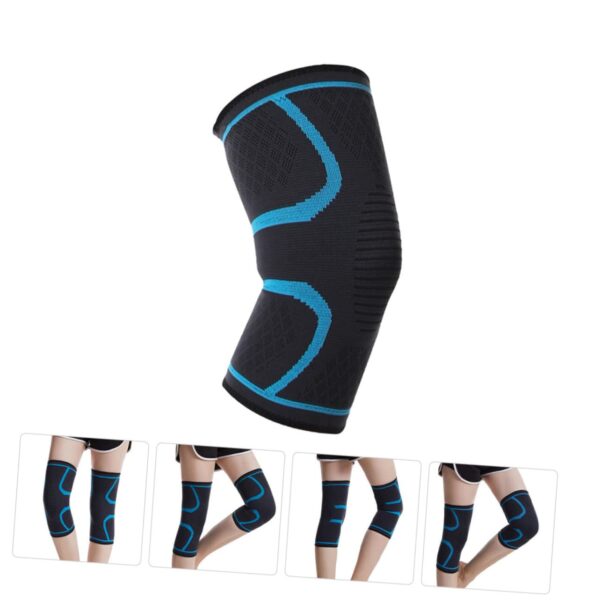 SECFOU 1pc Breathable Knitted Knee Brace for Running Cycling Basketball Non Slip Size Outdoor Fitness Gear