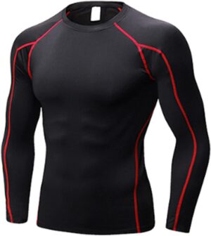SPVISE Men's Compression Shirt Long Sleeve Athletic Workout T-Shirts Top Active Sport Baselayer Undershirt Gear Shirt Dry Fit
