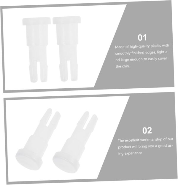 HEALLILY 1 Pair Glasses Equipment Accessories Head Magnifier Holder Monitor Chain Tape Chin Optometrist Wearable Eyeglass Supplies Solution Gadgets LED Paper Optical Pins Plastic White