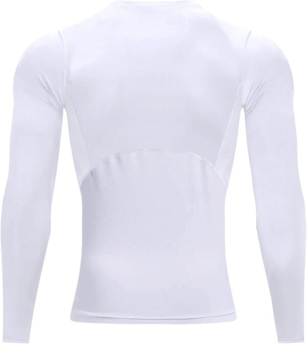 Youper Elite Men's Compression Long-Sleeve T-Shirt, Sports Baselayer T-Shirts Tops for Football, Exercise & Fitness