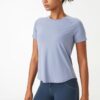 Shed AeroMesh Women's Workout Tops: Breathable Shirts for Athletic Running, Shortsleeve Gym Yoga Fitness Mesh Fitness Apparel