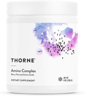 THORNE Amino Complex - Clinically-Validated EAA and BCAA Powder for Pre or Post-Workout - Promotes Lean Muscle Mass & Energy Production - NSF Certified for Sport - 30 Servings - 8.0 Oz - Berry Flavor