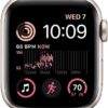 Apple Watch SE (2nd Gen) (GPS + Cellular, 40mm) - Starlight Aluminum Case with Starlight Sport Band, S/M (Renewed)