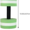 AquaFitness Set of 2 Foam Dumbbells for Swimming Pool Exercise, Sports Aquatic Workout Equipment