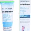 Dr. B Dental Solutions Cleanadent Denture and Gum Toothpaste, ADA Accepted All-Natural Denture Toothpaste for Adults - Removes Odors, Surface Stains and Adhesives - 4 oz