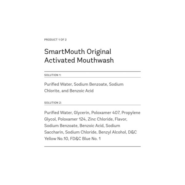 SmartMouth DDS Activated Clinical Mouthwash & Original Activated Mouthwash - for Fresh Breath - Clean Mint Flavor (Clinical) & Fresh Mint Flavor (Original), 16 fl oz Each
