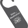 CENWA 2 Pcs Meditation Door Hanger Meditation Decor Do Not Disturb Sign Meditation Decor for Room (Meditation 2)