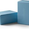 Hydrow Yoga Blocks - Supportive & Lightweight EVA Foam for Yoga, Pilates, Meditation, 9 x 6 x 4 inches, Blue