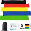 nobranded Natural Latex Tension Band Colors Yoga Resistance Rubber Bands Indoor Outdoor Fitness Equipment Workout Elastic Bands