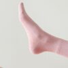 Pilates Yoga Socks with Grips for Women - Crew Length Ballet Barre Socks - Sticky Workout Hospital Socks