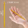 45 Pack Set Pure Beeswax Taper of Natural Wax – 7 inch Honey Scented Aroma – Healthy Beeswax for Religious Home Meditation Party and DIY Purposes 1101415