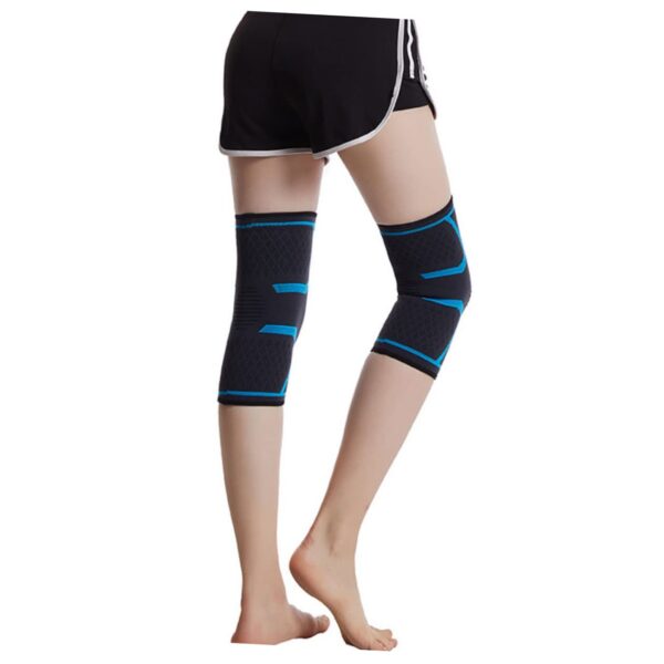 SECFOU 1pc Breathable Knitted Knee Brace for Running Cycling Basketball Non Slip Size Outdoor Fitness Gear
